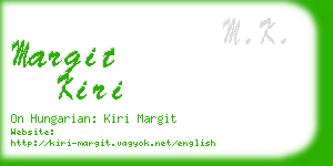 margit kiri business card